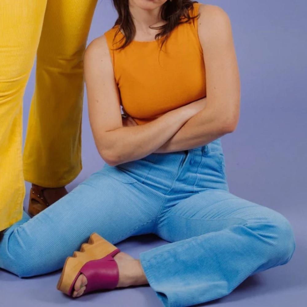 Hammies 26 Corduroy High Waisted Flare Leg Bell Bottoms